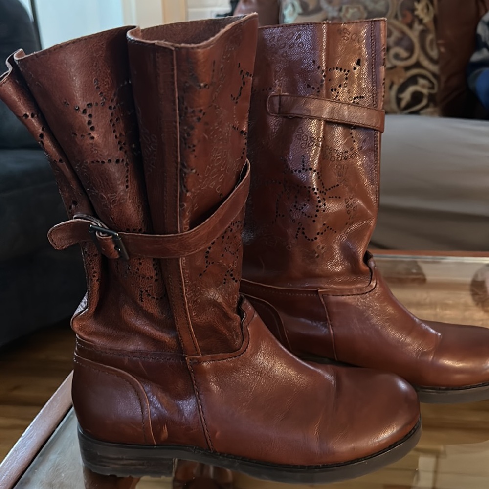 Bacio 61 Prolisso Leather Riding Motorcycle Boots - Picture 2 of 5